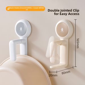 pracra | Suction Cup Face Basin Holder Kitchen Bathroom Toilet