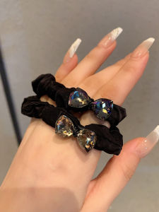 Dây Buộc Tóc Tinh Tế Với Tôn Dáng Trái Tim Ngọt Ngào Hàn Quốc Đơn Giản Sang Trọng Hệ Thống Rừng Dây Buộc Tóc Da Mềm Cho Nữ