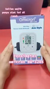 TaffOmicron Pengukur Tekanan Darah Electronic Sphygmomanometer Tensimeter Digital Alat Ukur Tensi Lengan