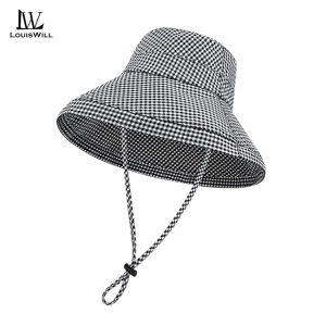 LouisWill Fashion Sun Cap Womens Beach Hat Fisherman Hat Foldable Sun-proof Hat Casual Sun Hats Portable Fisherman Cap Large Brim Cap Sun Protection Cap Sun Screen Hats for Summer Outdoor Travel
