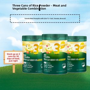Engnice | Infant Iron-rich Quick Soluble Rice Cereal 3 Cans
