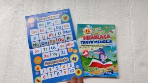 Buku Anak 12 Menit Cepat Lancar Membaca Tanpa Mengeja (Latihan Anak Bonus Poster)