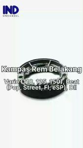 Kampas-Kanvas Rem Tromol Belakang-Brakeshoe-Brakepad-Brake Shoe-Pad Vario 110-Techno 125-CBS-FI-150 LED-2015 & Beat-FI-Pop-Sporty-Street-eSP & Scoopy