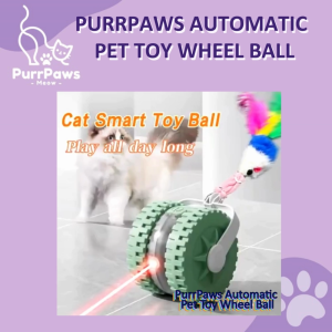 PurrPaws Automatic Pet Cat Toy Wheel Ball