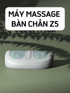 Máy Massage Bàn Chân Z5 Máy Massage Rung Tần Số Cao Con Lăn Xoay Tự Động Mát Xa Kết Hợp Chườm Ấm Ánh Sáng Đỏ