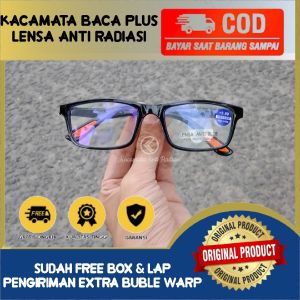 TERLARIS Kacamata Baca Plus Rabun Dekat Reading Anti Radiasi Hp Pria Wanita Lentur Elastis