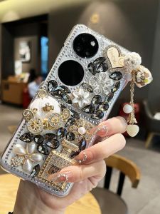 Luxury Diamond Embedded Foldable Screen Phone Case for Huawei Pocket2 P60 P50 PocketS Pura70 New Model Google PixelFold