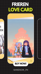 Frieren Anime Inspired Card|Frieren: Beyond Journey’s End Card |Cute Aesthetic Anime Friendship Greeting Card