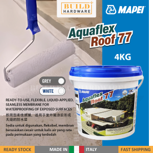 MAPEI 4kg Aquaflex Roof 77 (Grey / White) Flexible Acrylic Waterproofing Coating