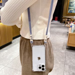 เคสโทรศัพท์ซิลิโคนโปร่งใสระดับไฮเอนด์สำหรับ Apple iPhone 17 พร้อมกระเป๋าสะพายข้างแบบสะพายข้าง ป้องกันการตกหล่นแบบเรียบง่ายและมีเอกลักษณ์เฉพาะตัว