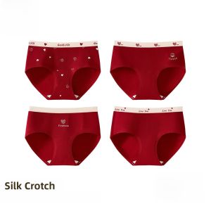 MiiOW | Childrens Silk Underwear Triangle Panties Non-Marking Butt Cotton Lined Inner Gusset Soft Elastic Waistband For Girls
