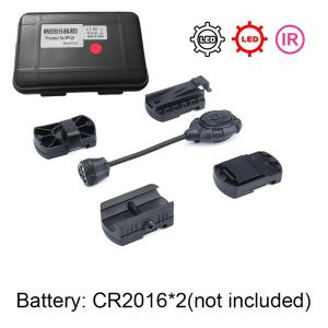 Tactical Airsoft Helmet Light LED Flashlight with IR Red Green Modes 4 Lighting Settings MOLLE Mount Military Softair Lamp