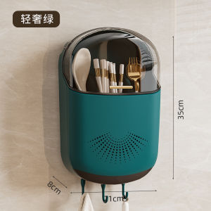 Hộp Đựng Thìa Treo Tường Nhà Bếp Đựng Thìa Và Thìa Đựng Đồ Dùng Ăn Uống Bằng Nhựa Chất Lượng Cao Từ Trung Quốc Đại Lục