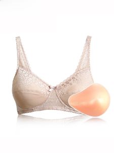 Silicone Prosthesis Breast Dedicated Bra 2-in-1 Package Axillary Resection False Breast Breast Bra Cancer Surgery Fake Breast