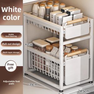 B&W | Extendable Drawer Organizer Shelf