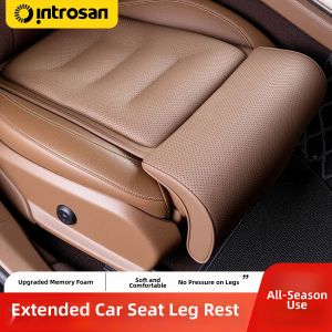Extended Leg Rest Memory Foam Comfortable Breathable Leather Four Seasons Car Seat Pad