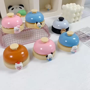 [Nhỏ] Chuông Bấm Để Bàn Mini Loại 6.5cm Đập Tay Dùng Chơi Trò Chơi Huấn Luyện Thú Giáo Cụ Dạy Học