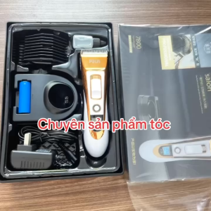 PULIS Tông Đơ Cắt Tóc RFCD-7800 Màn Hình LCD Titanium Ceramic Chuyên Nghiệp 2 Pin 1400mAh Cho Nữ Tông Đơ Cắt Tóc Chuyên Nghiệp