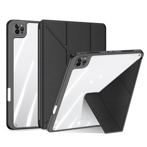 สำหรับ iPad Pro Case iPad อะคริลิกใส11 M5 M4 Pro 13 Air 13 M2 M3 7/8/9th 10.2รุ่น10.9 11th 10th (A16) 11 Air 11 M2 M3 Air 4 Air 5 2018-2022 Pro 12.9 5/6th Air 2 Pro 9.7 Mini 6 Mini 7 A17 Pro 8.3แท็บเล็ตสมาร์ทพับได้