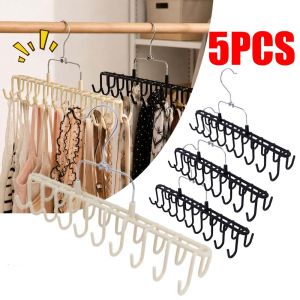 20Hooks Stainless Steel Closet Hanger  Space‑Saving Wardrobe Storage for Bra Underwear Socks Scarf Belt Home Closet