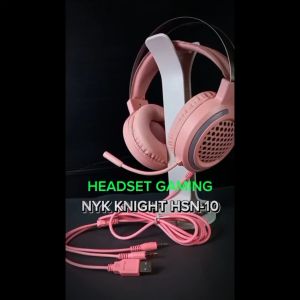 Headset Gaming NYK HSN-10 KNIGHT Gratis Audio Spliter Headphone Gaming