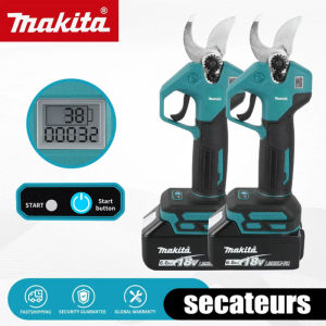 Makita | Makita 18V Brushless Cordless Pruning Shears 45mm Cut 1500W High‑Power Garden Secateurs with Li‑ion Battery