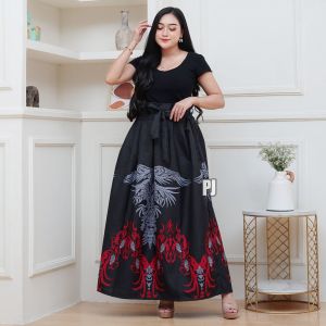 ROK BATIK MAYUNG PANJANG POLYKATUN BAWAHAN WANITA TERBARU MOTIF GENTONG HITAM