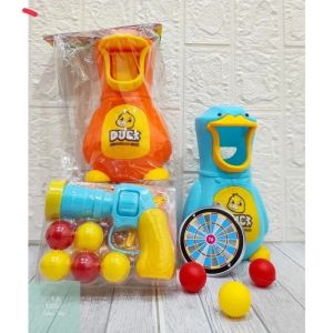 Mainan Edukasi Anak Pistol Bola Tembak Bebek Shooting Hungry Duck Games