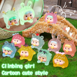 3D เรซินขนาดเล็ก1/9ชิ้นนอนอยู่บนโต๊ะของเด็กผู้หญิงตกแต่งขวดเรืองแสงของประดับบ้านอุปกรณ์ประดับตกแต่ง