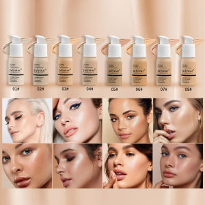 10-Color Oil-Control Foundation Cream Long-Lasting Makeup Base Concealer Non-Caking Beauty Skincare Cosmetics