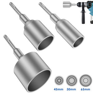 30/45/65mm SDS Plus Ground Rod Driver Drill Bit Heavy Duty Forged Steel T Post Ground Rod Driver Max Hammer Drill accessories