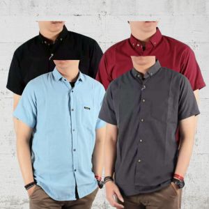 PAKET PROMO HEMAT 4 PCS KEMEJA PRIA POLOS  LENGAN PENDEK SLIMFIT FORMAL CASUAL BAJU DINAS PAKAIAN KERJA HEM COWO KEMEJA DISTRO KEMEJA MURAH KEMEJA KEKINIAN KEMEJA FASHION HEM MURAH FASHION PRIA PAKAIAN PRIA ATASAN PRIA