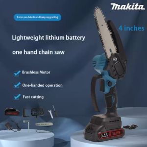 MAKITA Portable Chainsaw 4/8/10/12 inches Rechargeable Lithium Battery Portable High Power Power Tool