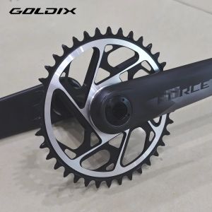 Dĩa Líp Xe Đạp GOLDIX 3mm Offset 8 Lỗ CNC Nhôm Rỗng 36T 38T Tương Thích SRAM AXS Phù Hợp Với Nhiều Tốc Độ