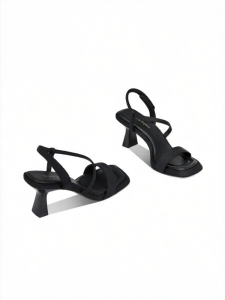JESSICA SOPHIA | Soft Comfortable Small Foot Show Square Toe Commuter High Heels Sandals