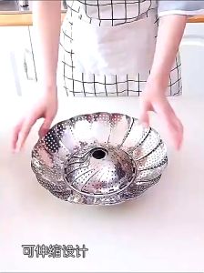 Kukusan Flexibel Serbaguna Steamer Lipat Bahan Stainless steel