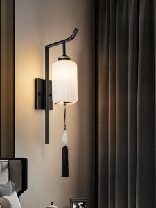 New Chinese Style Wall Lamp Living Room TV Background Wall Lamp Copper For Home Zen Aisle Light Master Bedroom Bedside Wall Lamp
