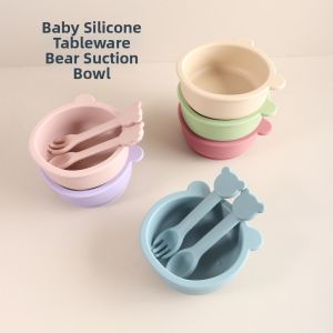 XIAOCHONGYAYA | Children Food Grade Silicone Dining Utensils Set