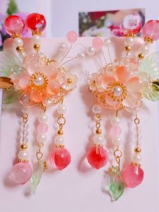 Kẹp Tóc Búi Tai Phong Cách Cổ Trang Trọng Cho Bé Gái Kẹp Tóc Tua Rua Dễ Thương Cho Bé Gái Phụ Kiện Tóc Cho Bé Gái