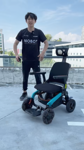 MOBOT SG OFFICIAL | Robowheel E60-A  Motorised Electric Wheelchair | All-Terrain Adjustable Suspension | LTA Compliant