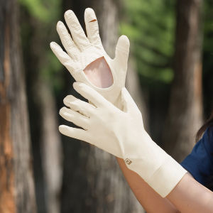 BILLI ZILLY | Găng tay chống nắng bằng lụa băng rỗng cho nữ mùa hè mỏng thoáng khí ngoài trời chống tia UV chống trượt khi lái xe và đi xe đạp