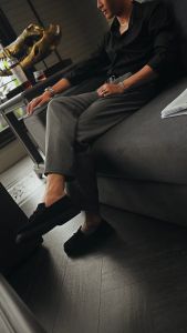 JB Celana Comfy Panjang Two Tone Dark Grey