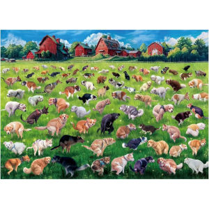 Adult Jigsaw Puzzle Dog Pooping 500/1000/1200/2000PCS Landscape Puzzle Birthday Gift Game Room Club Decor Entertainment Toy