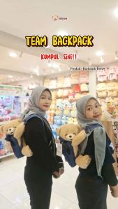 ISTANA BONEKA Tas Ransel Backpack Boney Bear Untuk Sekolah Anak Menggunakan Tas Punggung Muat Banyak Barang