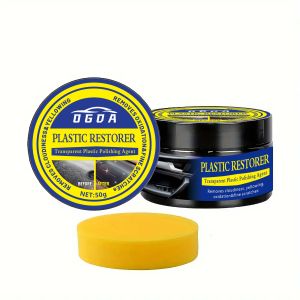 Car interior renovation wax - Plastic parts repair agent tire protection and gloss RV interior repair agent