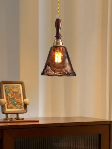 DGY | Walnut Retro Glass Display Pendant Light