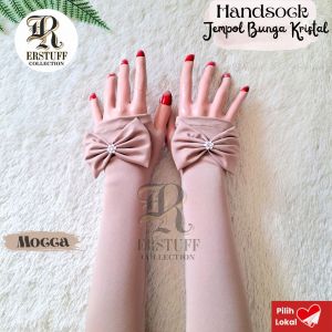 HANDSOCK JEMPOL PITA SENADA BUNGA KRISTAL MANSET MUSLIMAH