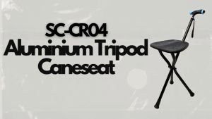Sowell Aluminium Tripod Cane Seat / Foldable & Portable Tripod Crutch With LED Light Handle (SC-CR04)