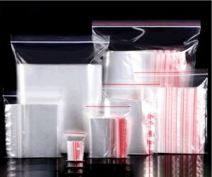 Combo 100 cái túi Zip viền đỏ kích thước 7 x 10cm loại Dày