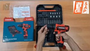 MODERN M-13 Mesin Bor Cordless Drill Baterai Batre Tangan Beton Impact Tembok Charger Cas M13